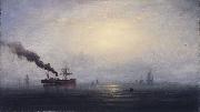 James Hamilton Foggy Morning on the Thames oil